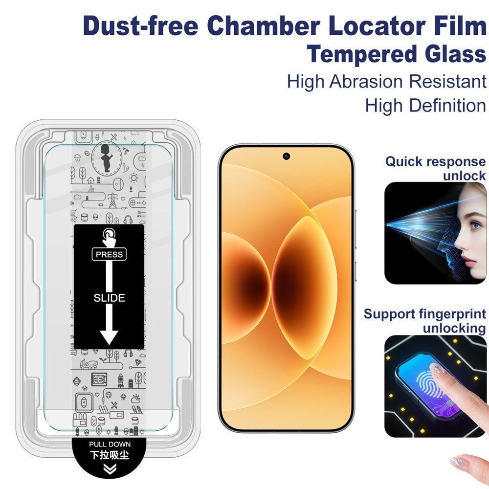 Xiaomi 17 / 17 Pro IMAK Tempered Glass Screen Protector - incl. Installation Frame - Transparent