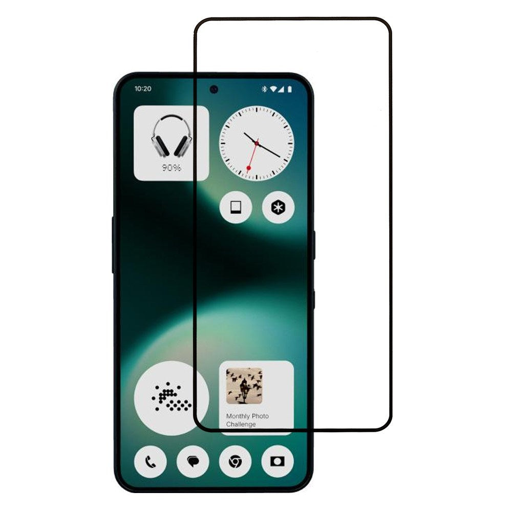 Nothing Phone (3a) Lite Tempered Glass Screen Protector - Transparent / Black Edge