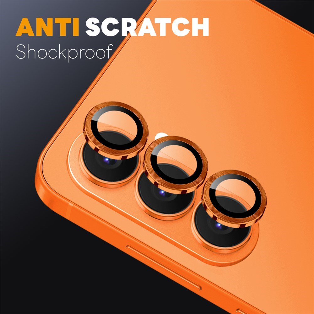 Samsung Galaxy S26 NORTHJO Camera Lens Protection - Metal & Glass - Orange