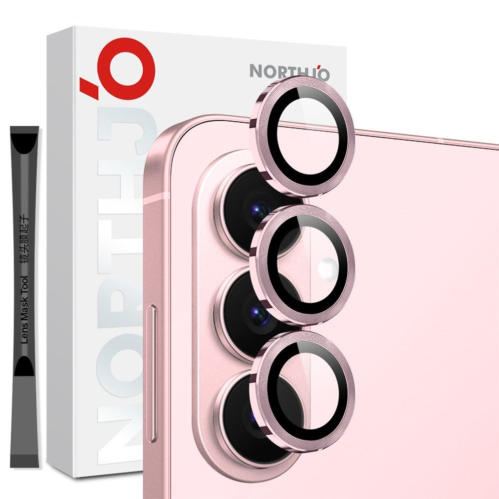 Samsung Galaxy S26 NORTHJO Camera Lens Protection - Metal & Glass - Pink