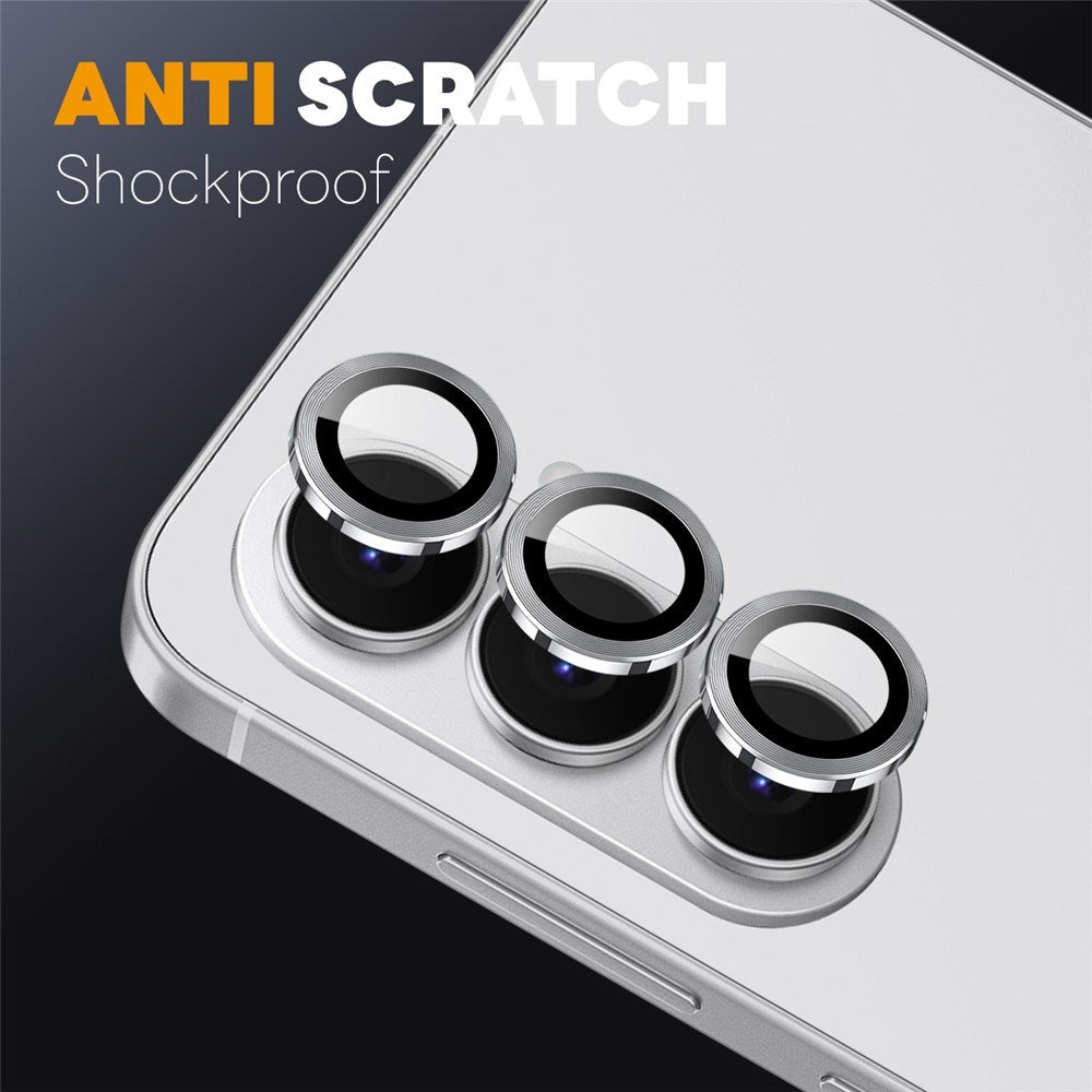 Samsung Galaxy S26 NORTHJO Camera Lens Protection - Metal & Glass - Silver