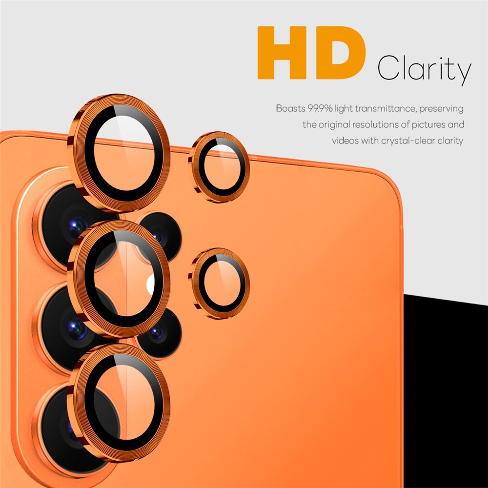 Samsung Galaxy S26 Ultra NORTHJO Camera Lens Protection - Metal & Glass - Orange