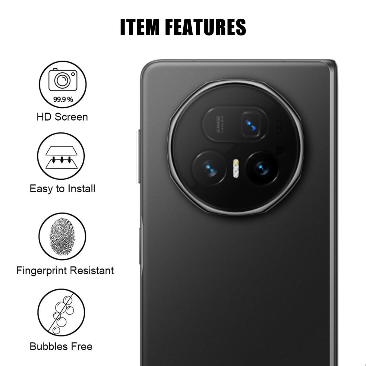 Honor Magic V5 Tempered Camera Lens Protector Glass – Transparent