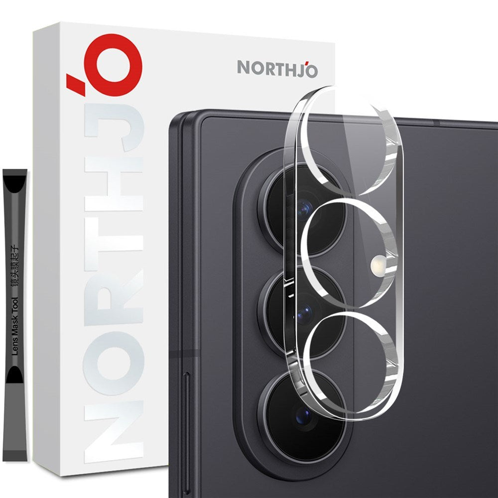 Samsung Galaxy Z Fold8 Ultra NORTHJO Tempered Camera Lens Protector Glass - Transparent