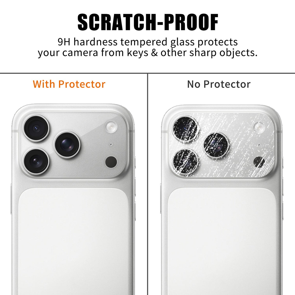iPhone 18 Pro Tempered Camera Lens Protection Glass - Transparent