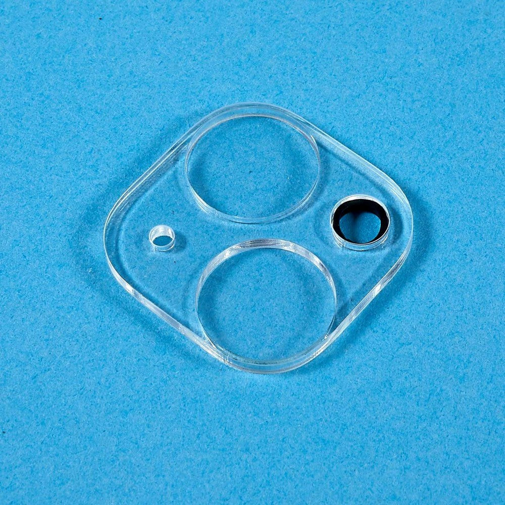 iPhone 15 / 15 Plus Tempered Protective Glass for Camera Lens - 9H - Transparent