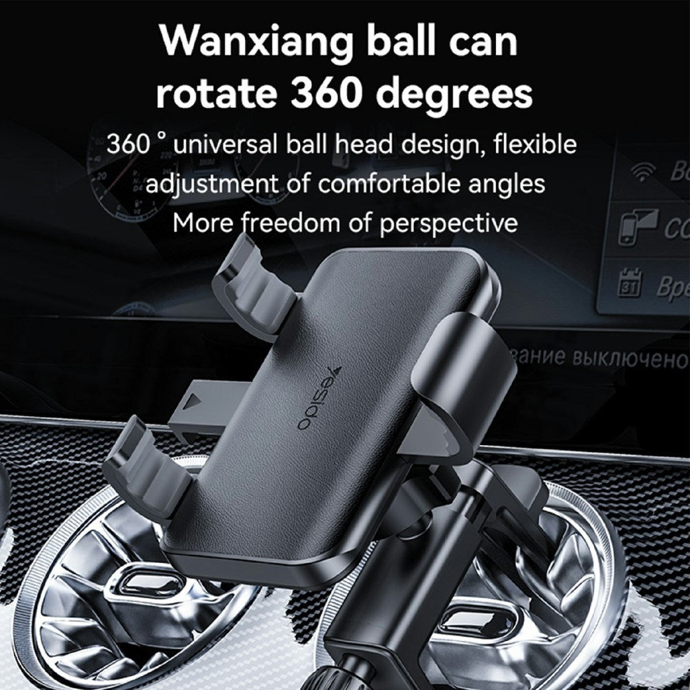 Adjustable Car Phone Holder - Black