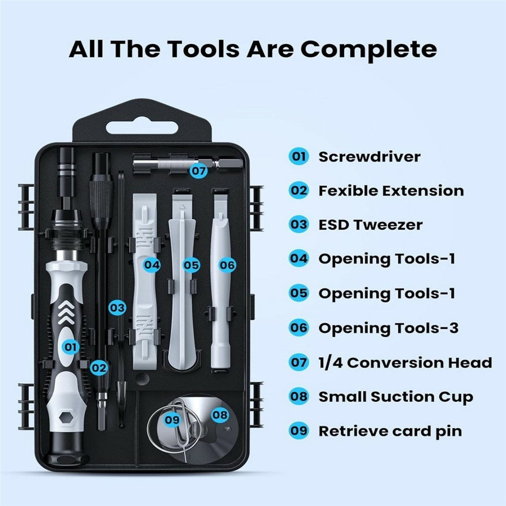 AXTH 116-in-1 Screwdriver Set for Electronics Repair - Black