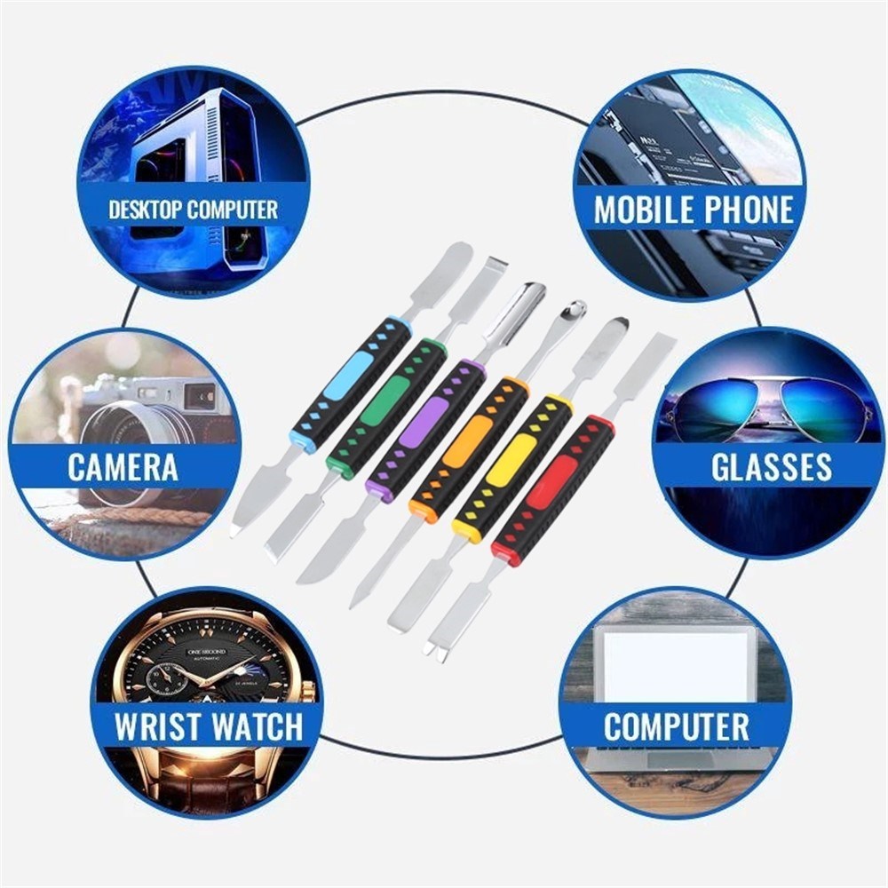 Opening Tool for Electronics - Set of 6 - Black / Multi