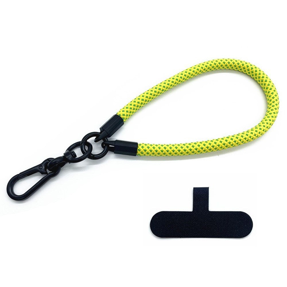 Polyester Wrist Strap with Insert Plate - 30cm - Yellow / Green