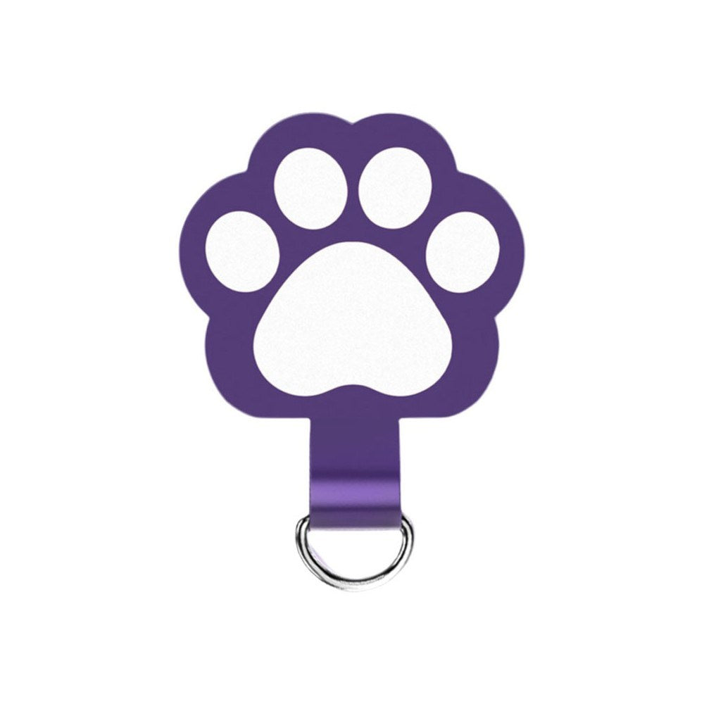Cat Paw Insert Plate for Phone Strap - Purple