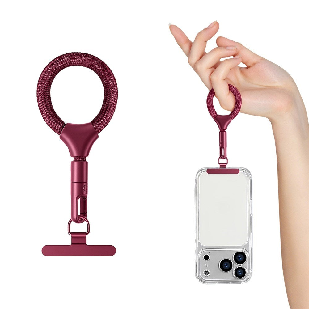 Polyester Phone Finger Strap - 10cm - Red