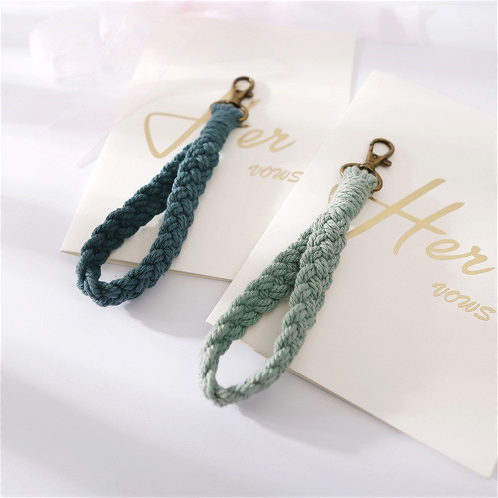 Key Lanyard / Wrist Strap 18cm - Textile - Light Blue