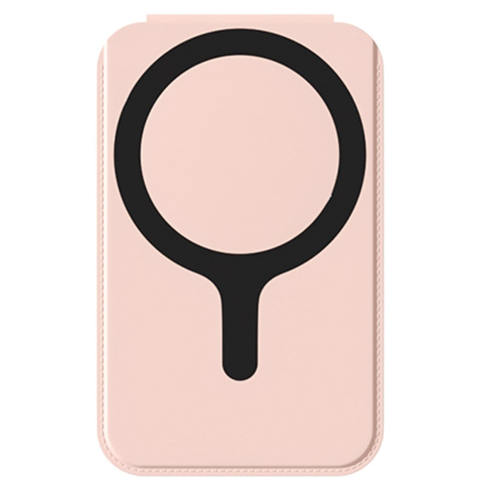 Magnetic Card Holder with Mirror & Stand Function - Pink