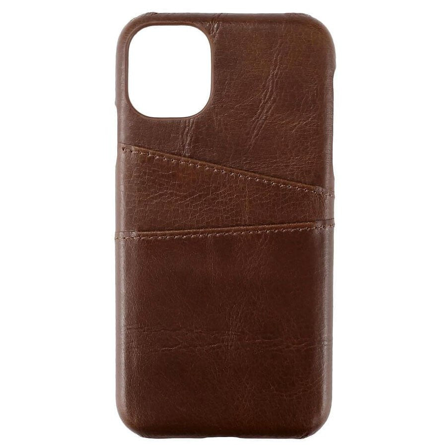 iPhone 11 Onsala Collection Phone Case w. Card Holder / Leather - Brown