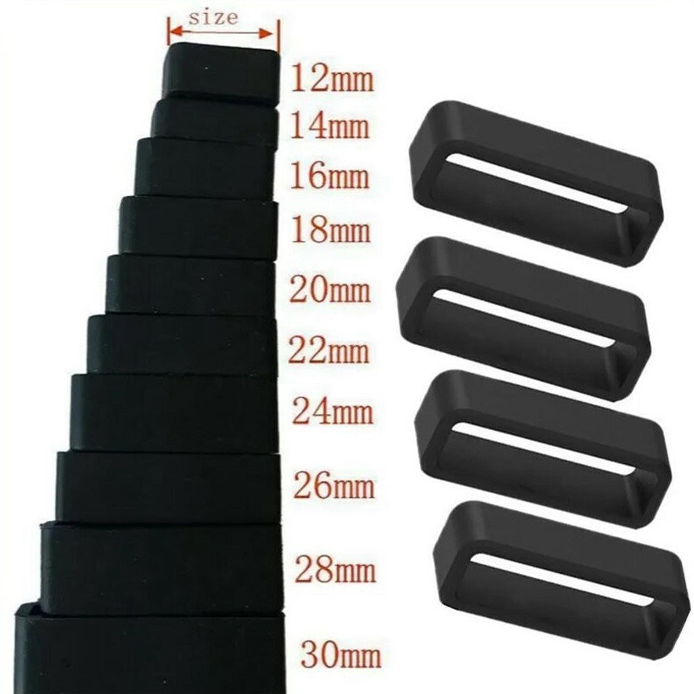 Universal Strap Holder for Smartwatch Strap (18mm) - Black