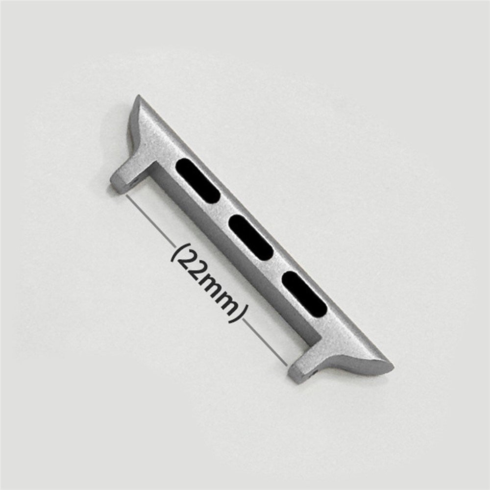 Apple Watch (42/44/SE/45/46/49mm) Strap Connector 22mm - Silver