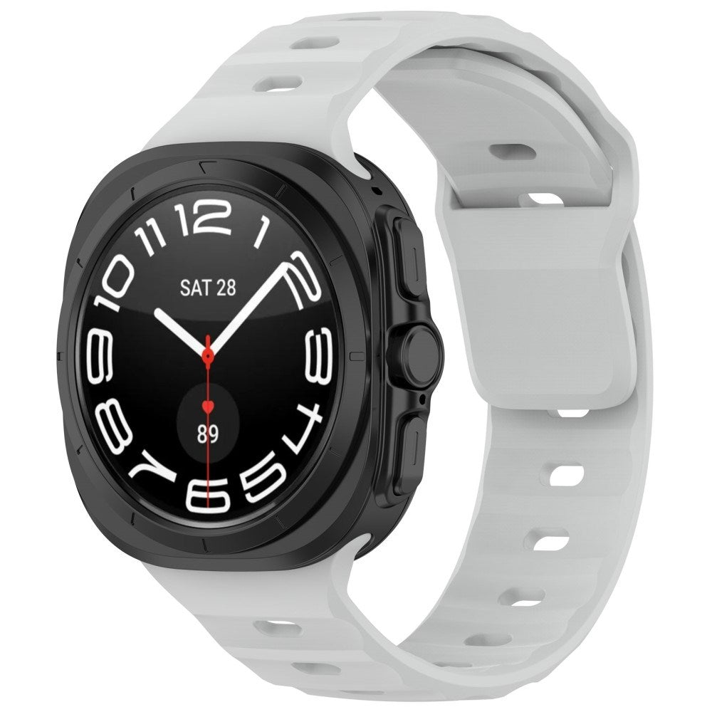 EIDERWOOD Samsung Galaxy Watch Ultra (47mm) Silicone Strap with Buckle - Light Grey