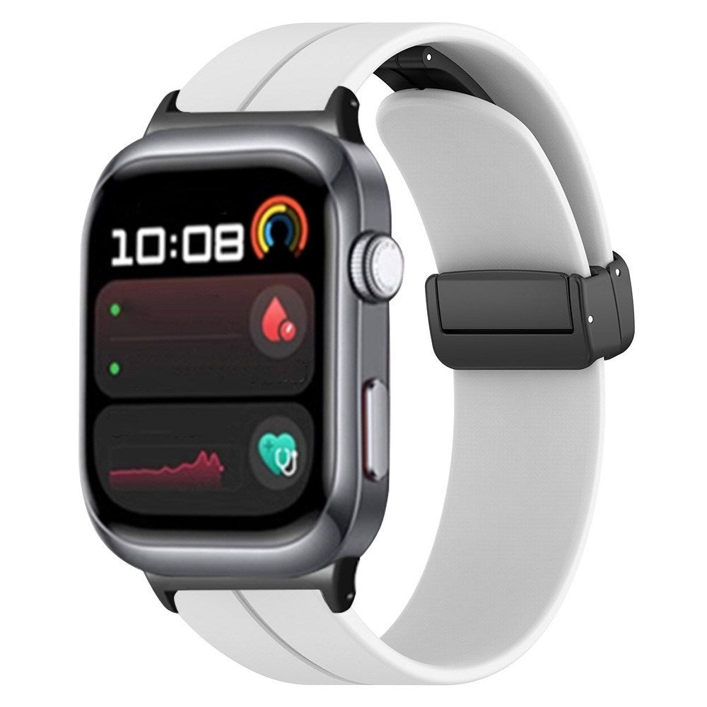 Huawei Watch D2 (48mm) EIDERWOOD Magnetic Silicone Strap – White