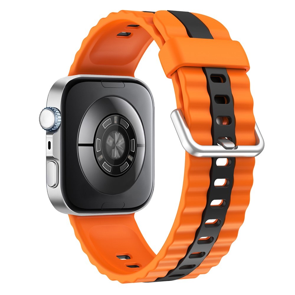 Huawei Watch Fit 5 Pro / 5 / 4 Pro / 4 / 3 EIDERWOOD Two-Tone Silicone Strap - Orange / Black