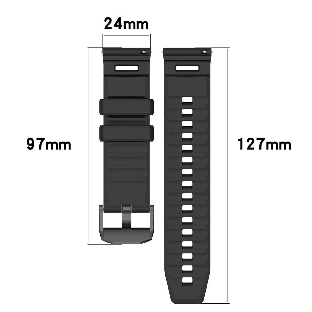 Garmin Venu X1 / Coros Nomad EIDERWOOD Silicone Watch Strap - Black