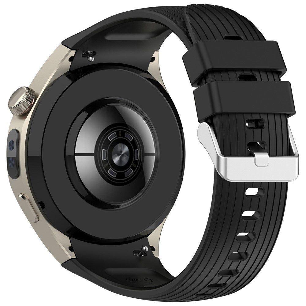 Huawei Watch 5 (42mm) EIDERWOOD Silicone Strap – Black