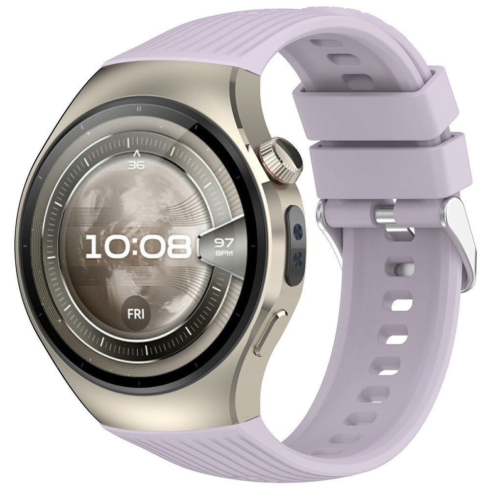 Huawei Watch 5 (46mm) EIDERWOOD Silicone Strap – Purple