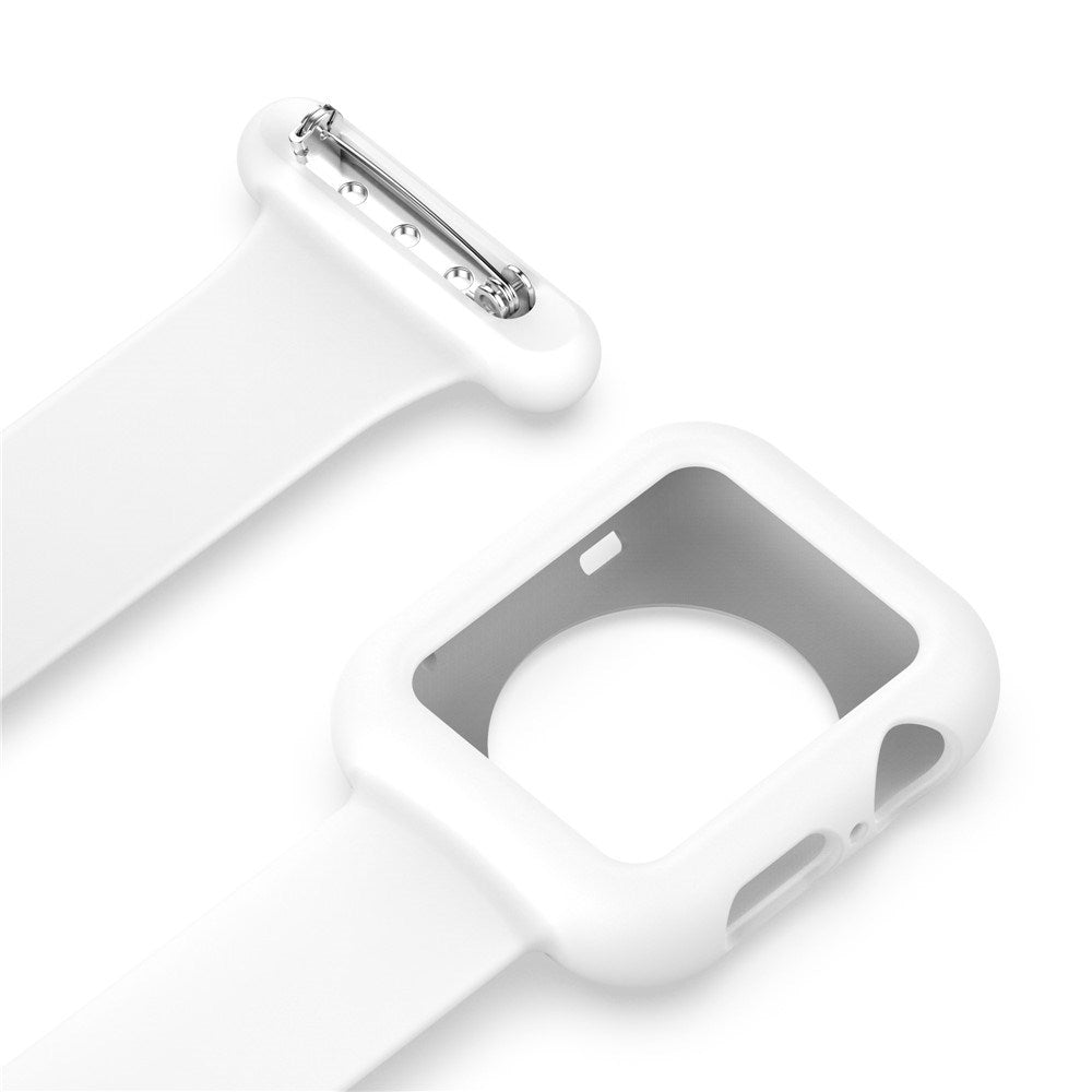 Apple Watch (38/40/SE/41/42mm) Silicone Nursing Watch Strap - White