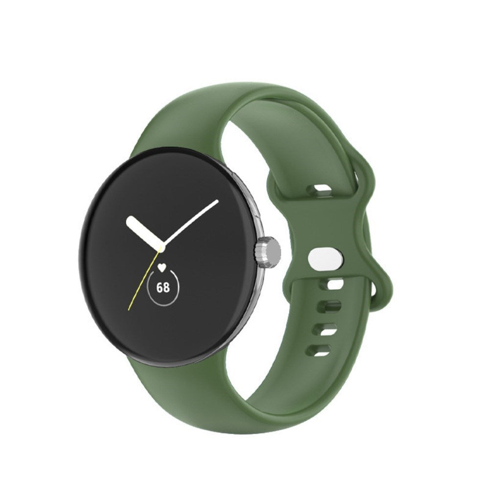 EIDERWOOD Google Pixel Watch 1 / 2 / 3 (41mm) Silicone Smartwatch Strap - Green