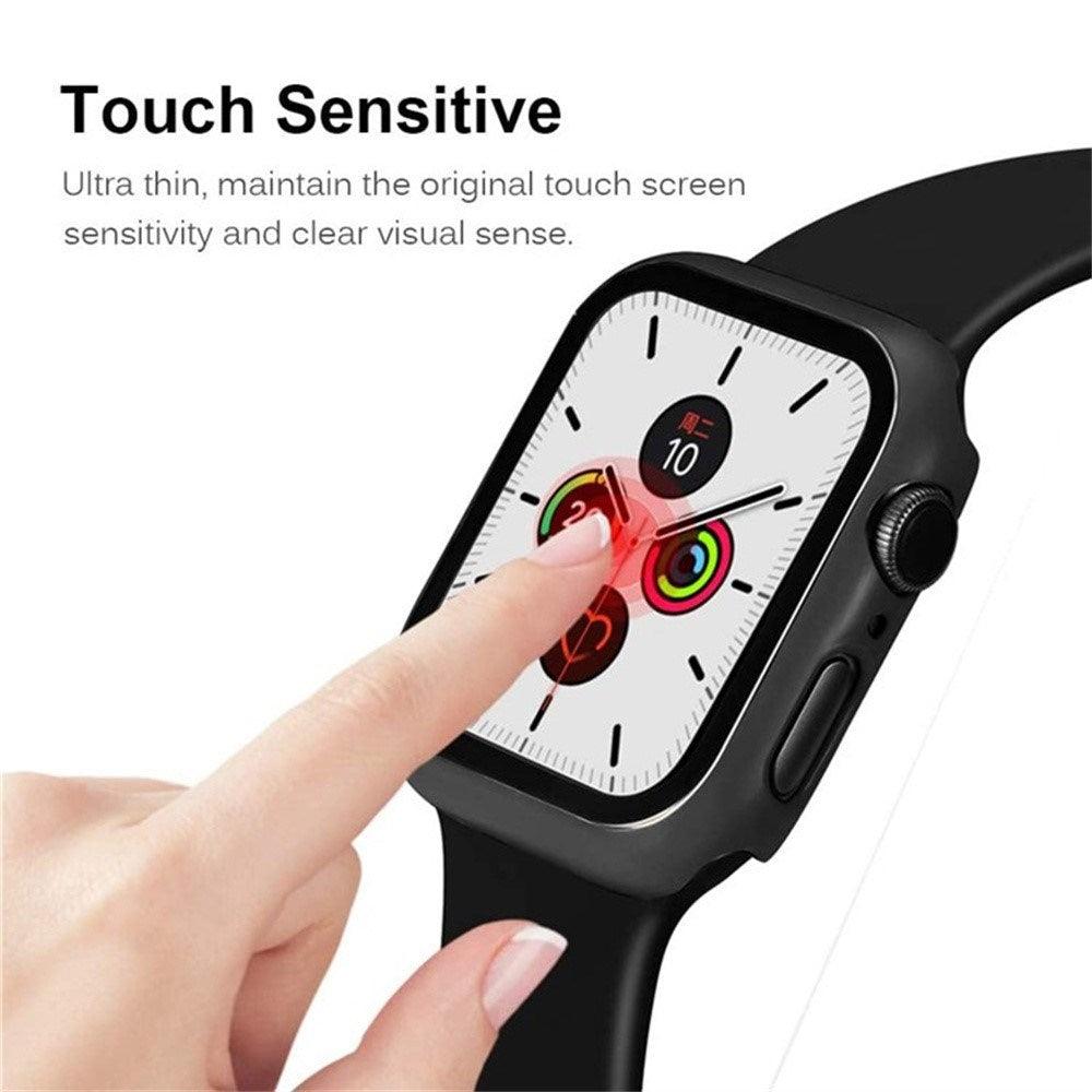 Apple Watch 11 / 10 (42mm) Hard Plastic Case with Built-in Screen Protector - Light Blue