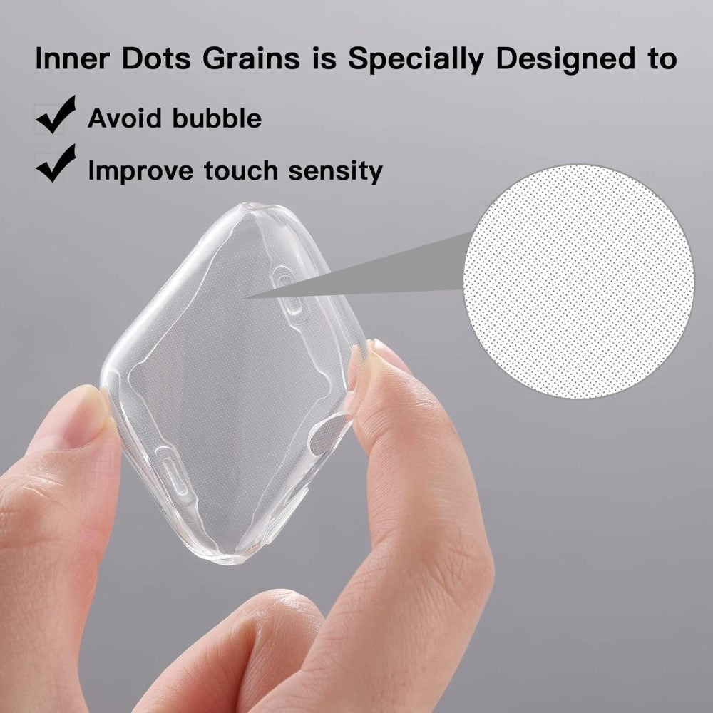 Apple Watch 11 / 10 (42mm) Plastic Case w. Built-in Screen Protector - Transparent