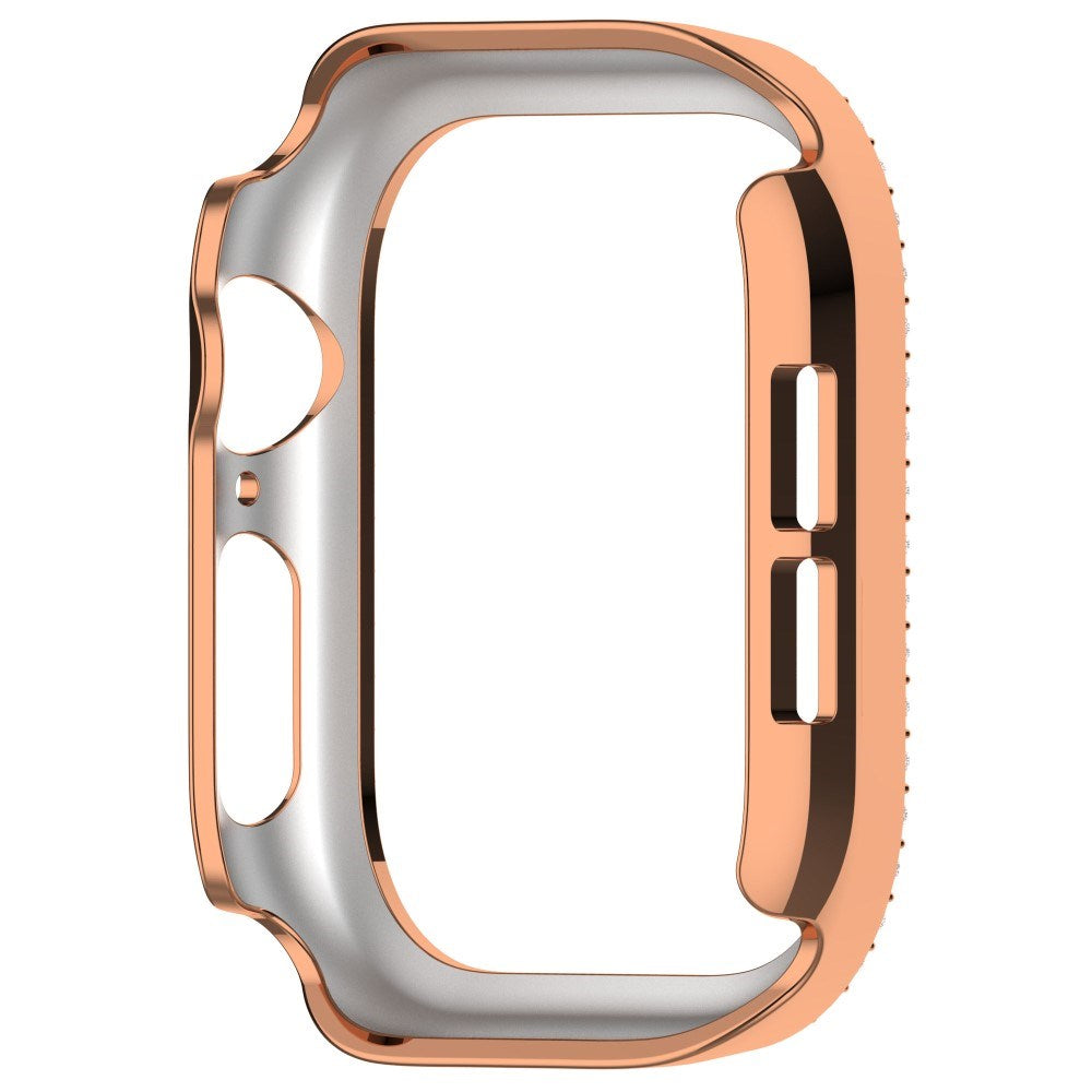 Apple Watch 11 / 10 (42mm) Plastic Case - Rose Gold / Rhinestone