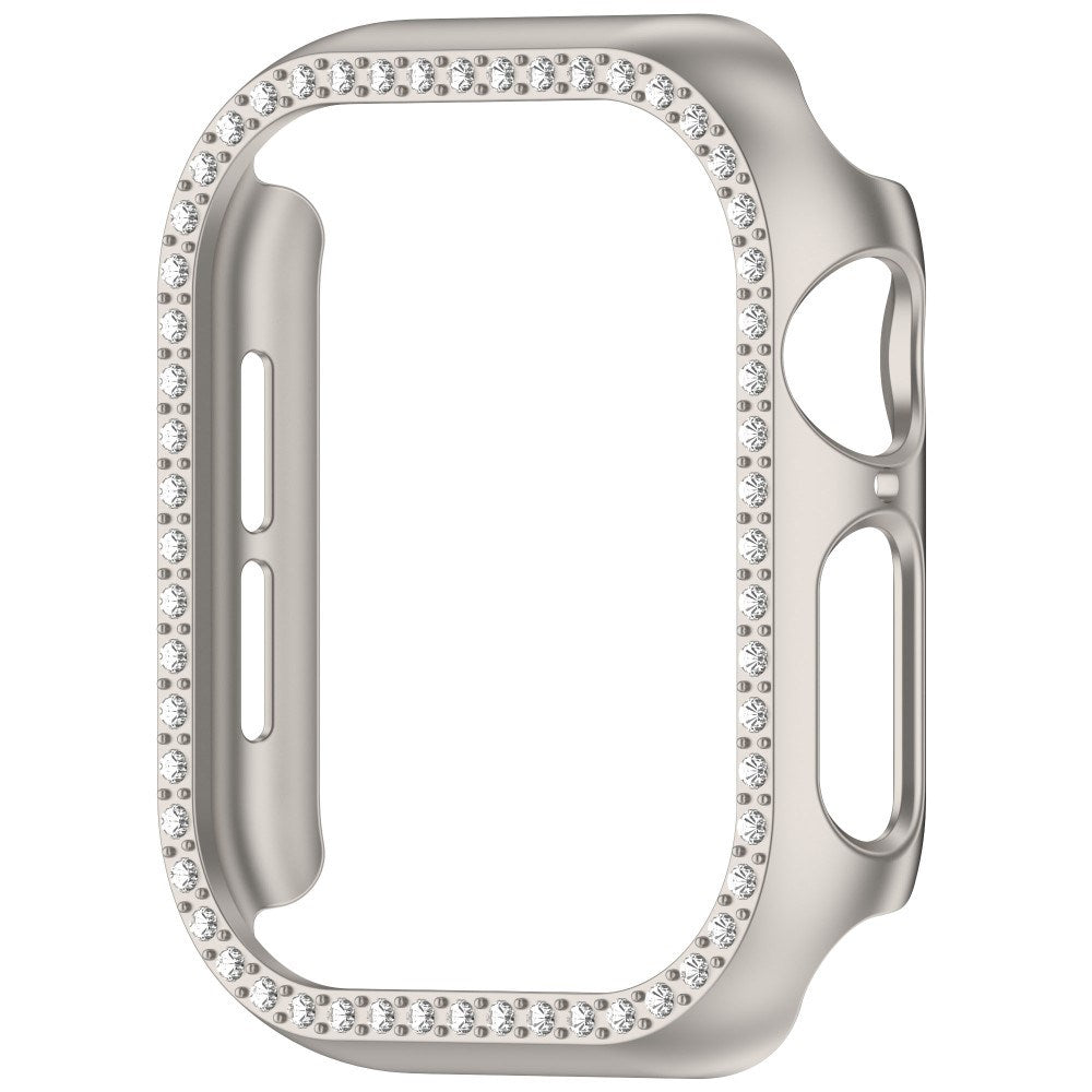 Apple Watch 11 / 10 (46mm) Hard Plastic Case - Gray / Rhinestone