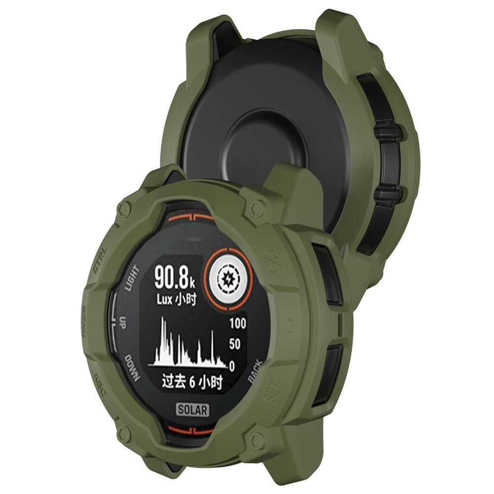 Garmin Instinct 3 Solar (50mm) Rugged Plastic Case - Green