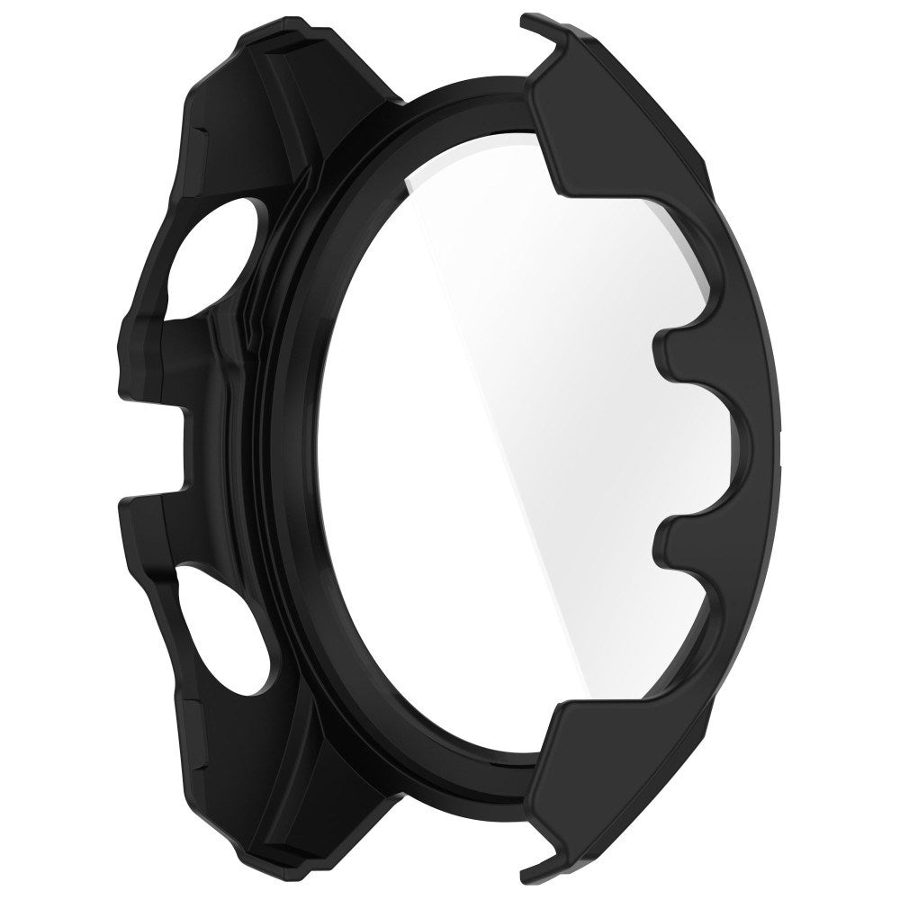 Garmin Tactix 8 AMOLED (51mm) Hard Plastic Case with Screen Protector Glass - Black / Red