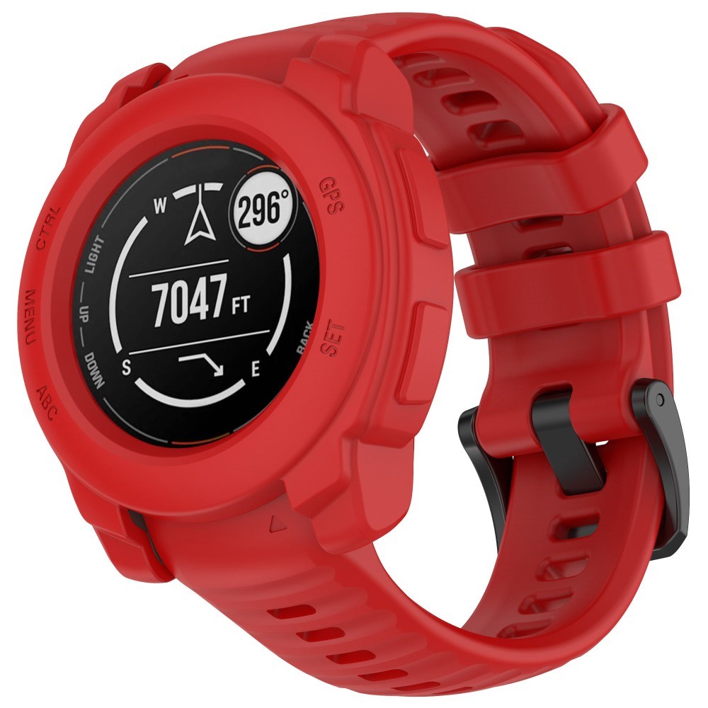 Garmin Instinct E (40mm) Bumper Silicone Case - Red