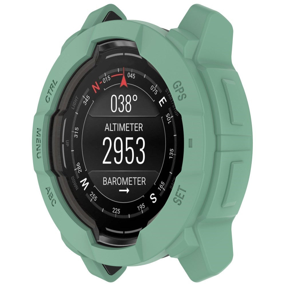 Garmin Instinct 3 AMOLED / Solar (45mm) Bumper Silicone Case - Green