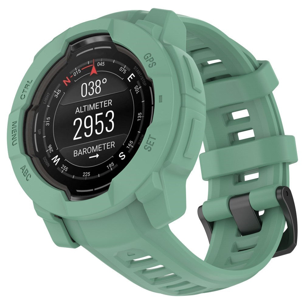 Garmin Instinct 3 AMOLED / Solar (50mm) Bumper Silicone Case - Green