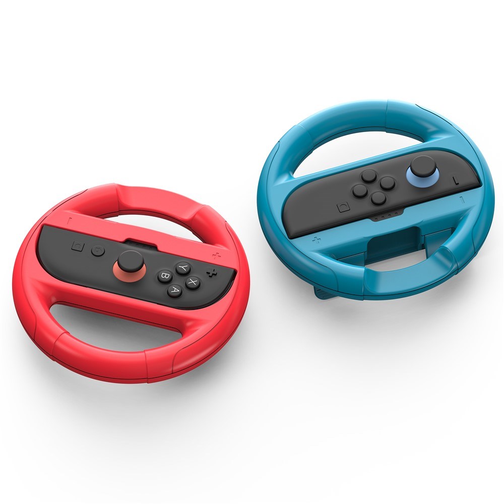 Nintendo Switch / Switch 2 / Switch OLED Controller Steering Wheel - Blue / Red