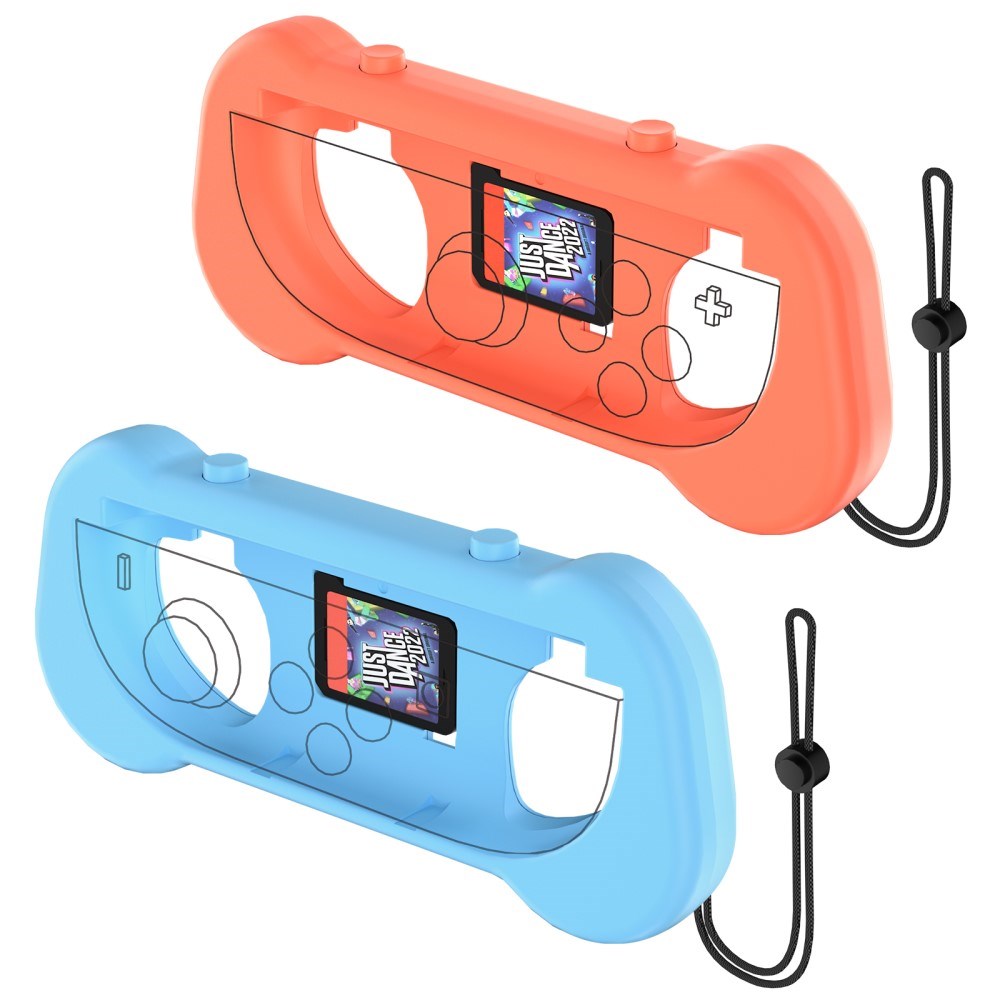 Ergonomic Holder for Nintendo Switch 2 Controller - 2 pcs - Blue / Orange