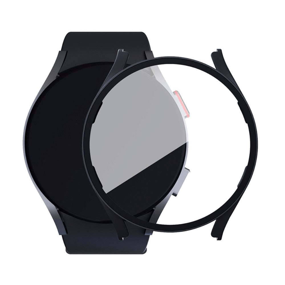 Samsung Galaxy Watch 6 / 5 / 4 / FE (40mm) Hard Plastic Case w. Built-in Screen Protection - Black