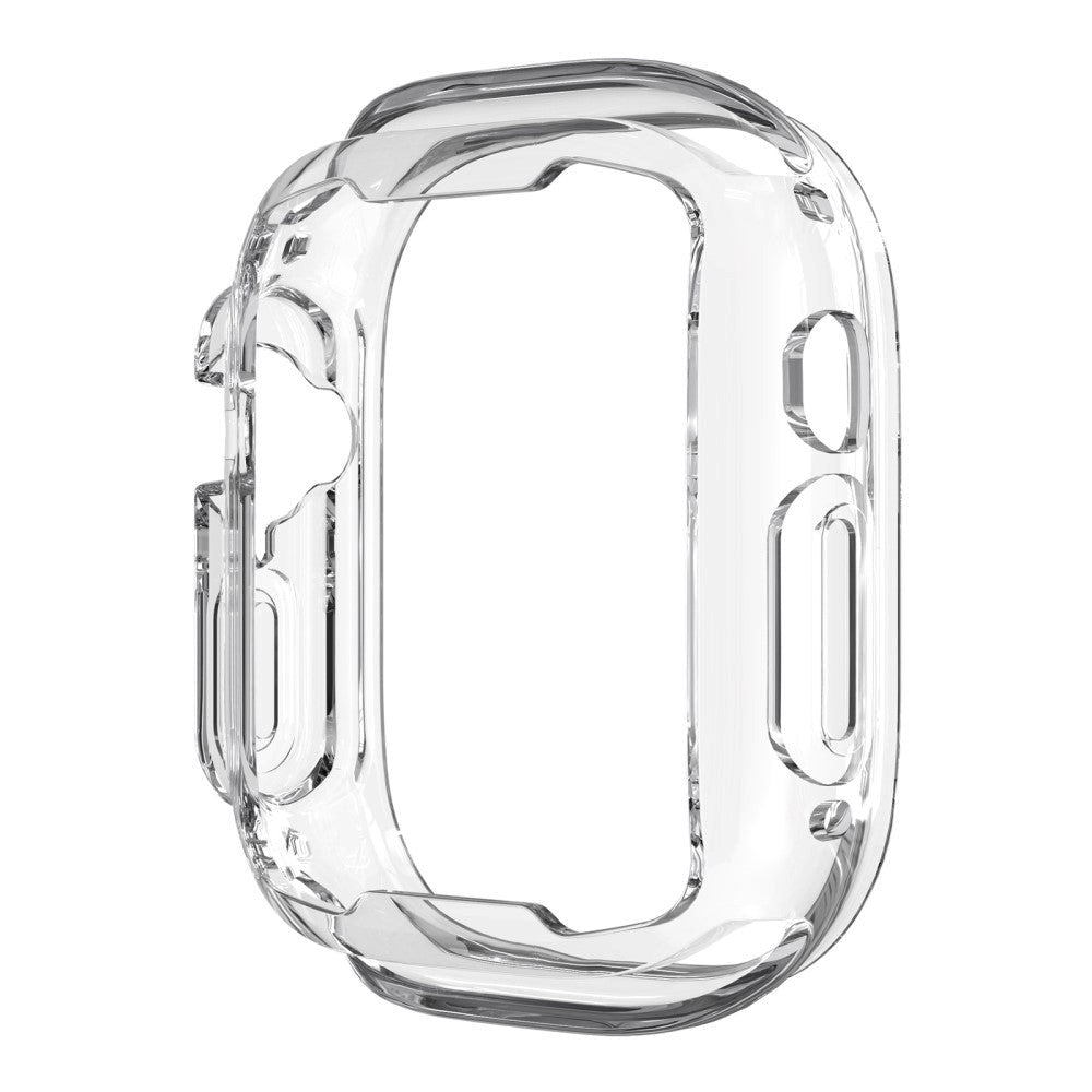 Apple Watch Ultra (49mm) Flexible TPU Plastic Case with Reinforcement around Buttons - Transparent