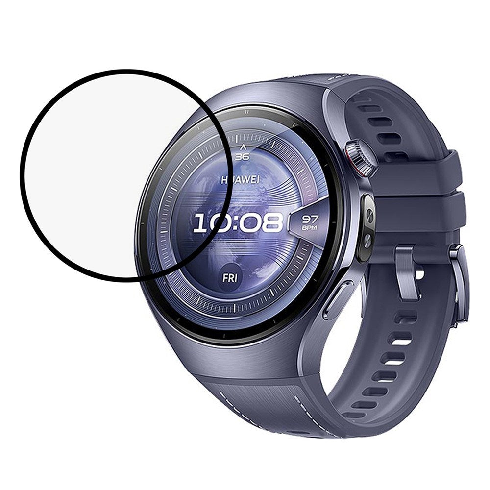 Huawei Watch 5 (46mm) Screen Protector Film – Transparent / Black Edge