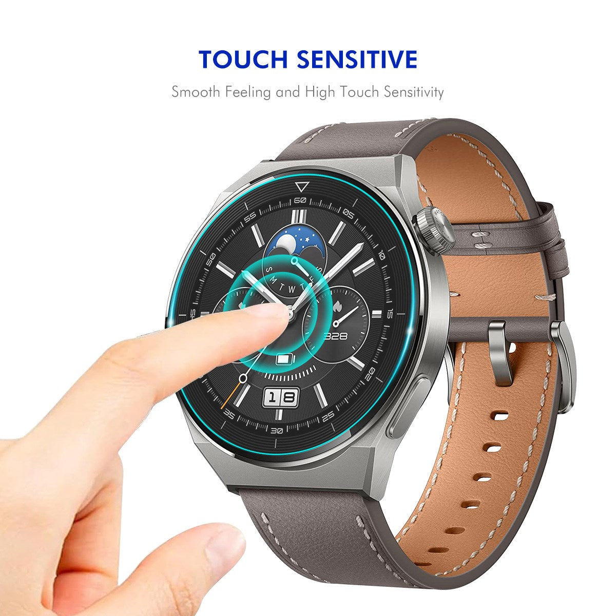 Samsung Galaxy Watch 8 (40mm) Tempered Glass Screen Protector - 2 Pcs. - Transparent