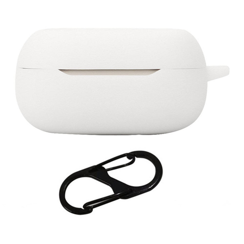 JBL Live Buds 3 Silicone Case with Clip & Cutout for Display - White