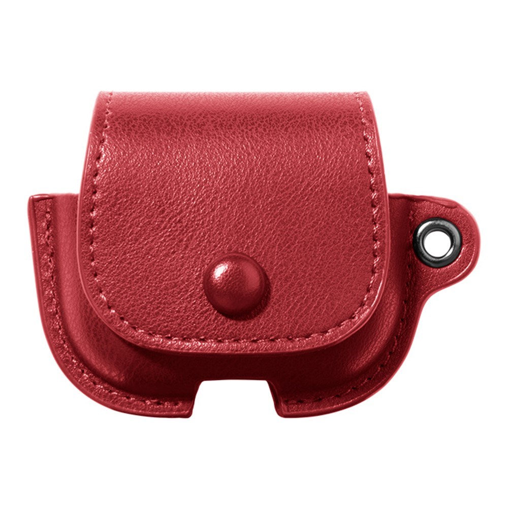 Apple AirPods (3rd Gen.) Faux Leather Case with Button Closure - Red