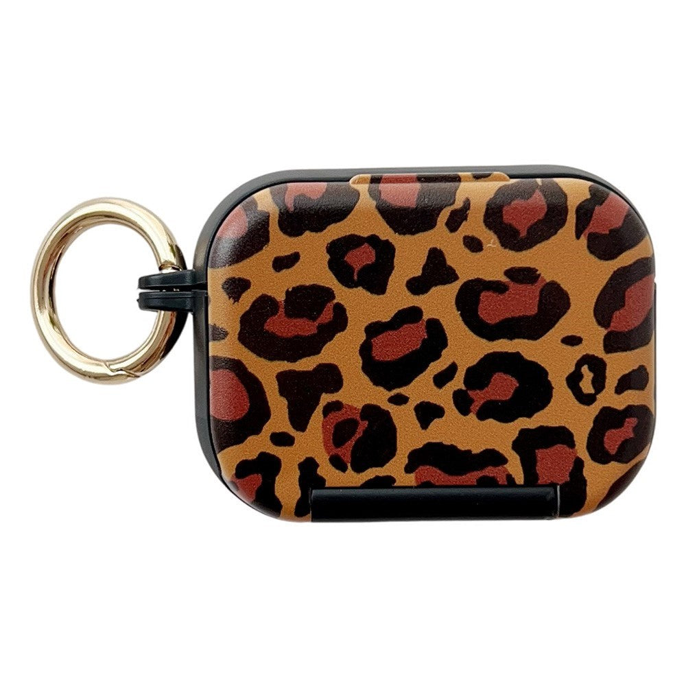 Apple AirPods Pro (3rd gen.) Patterned Plastic Case with Mirror - Leopard / Black