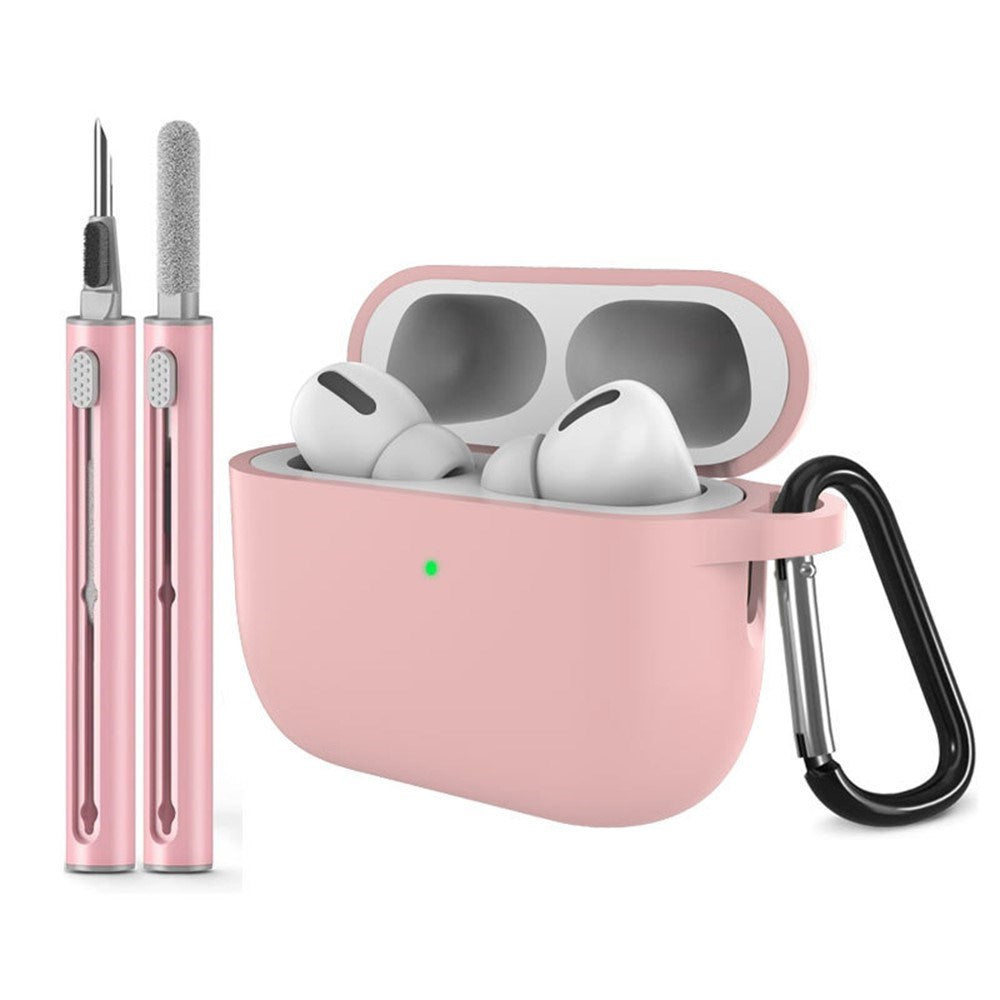 Apple AirPods Pro (3rd gen.) Silicone Case with Carabiner & Cleaning Pen - Pink
