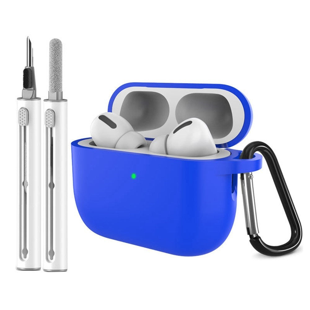 Apple AirPods Pro (3rd gen.) Silicone Case with Carabiner & Cleaning Pen - Blue