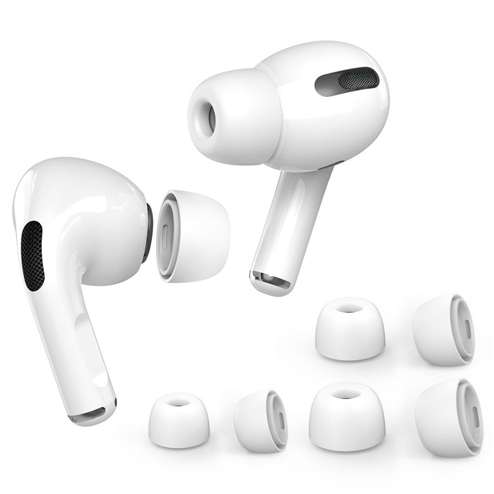 AirPods Pro (1st & 2nd Gen) AHASTYLE Silicone Earplugs - S / M / L - White